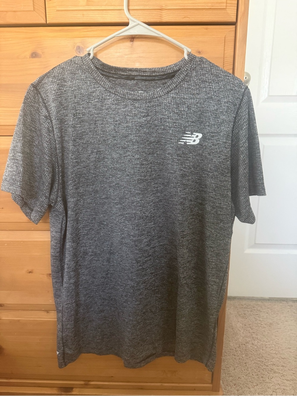New Balance Men's Short Sleeve Heather Charcoal Performance Tee